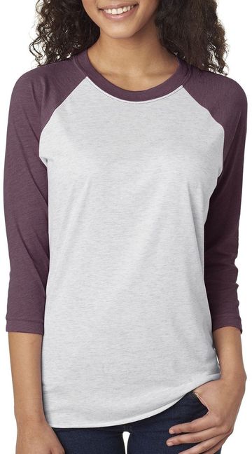 Next Level Unisex Triblend 3/4-Sleeve Raglan